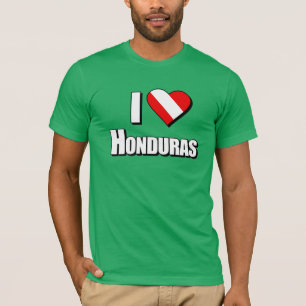 T-shirt J'aime la plongée du Honduras