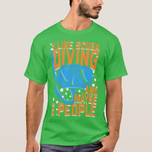 T-shirt J'Aime La Plongée Sous-Marine Et Peut-Être 3 Perso