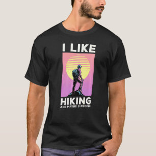 T-shirt J'aime la Randonnée Et Peut-être 3 Personnes Rando
