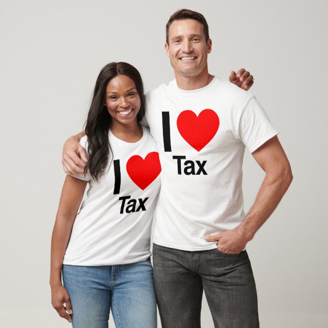 T-shirt j'aime la taxe (Unisexe)