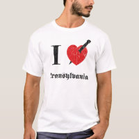 J'aime la Transylvanie (la police érodée par noir)