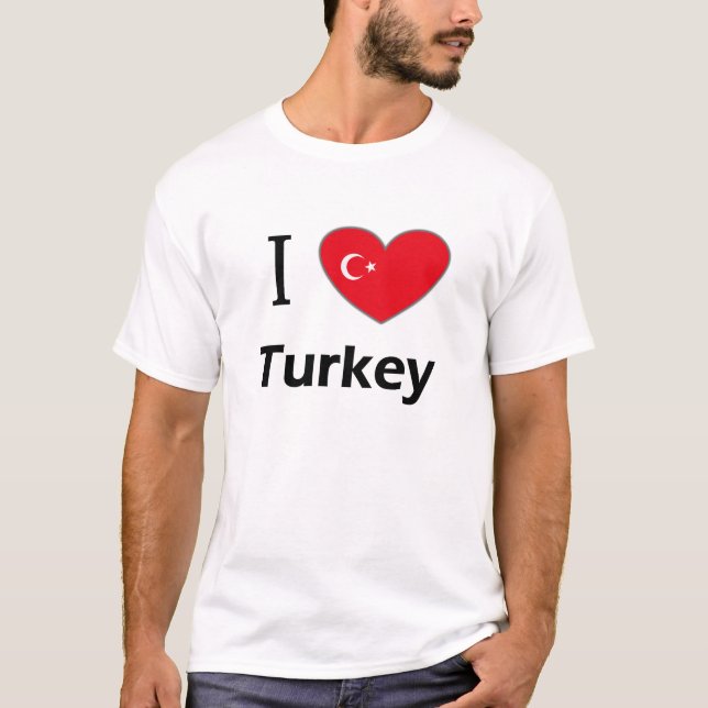 T-shirt J'aime la Turquie (Devant)