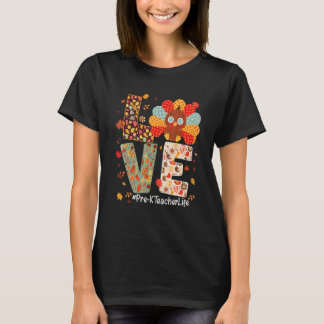 T-shirt J'aime la vie d'enseignant de maternelle en Turqui