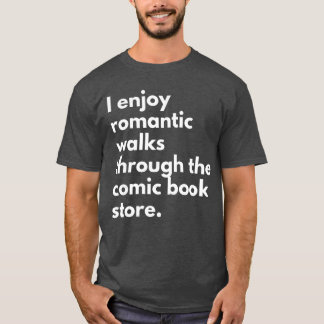 T-shirt J'aime la visite guidée de la librairie de bandes 
