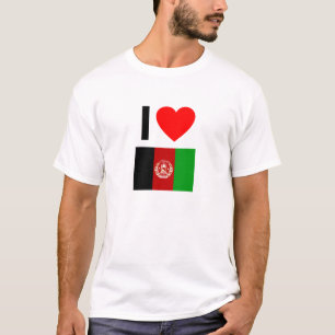T-shirt j'aime l'afghanistan