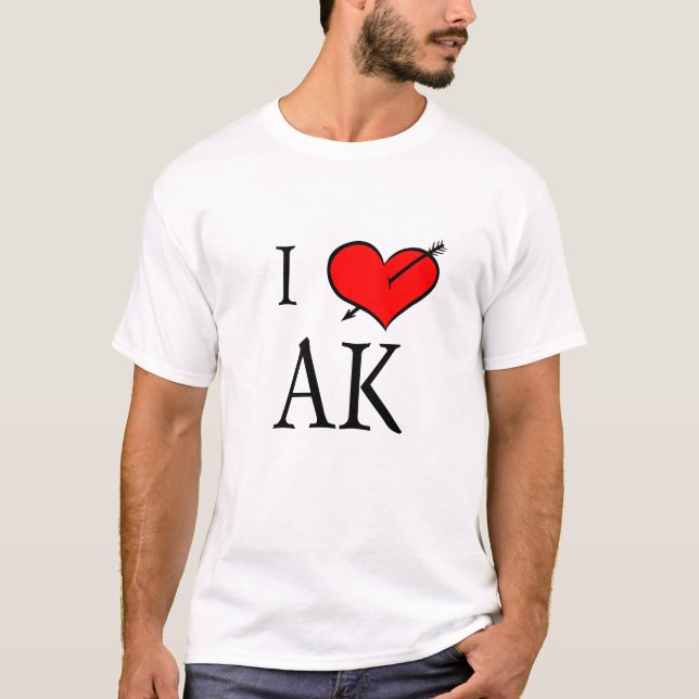 T-shirt J'aime l'Alaska (Devant)