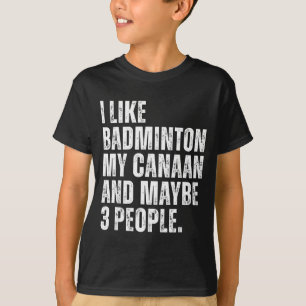 T-shirt J'aime l'amant de badminton propriétaire de chien 