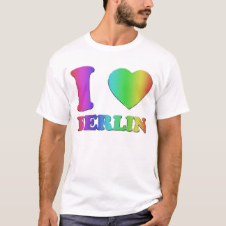 T-shirt J'AIME l'ARC-EN-CIEL 3D de BERLIN