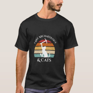 T-shirt J'aime l'archéologie et les chats, archéologie exp