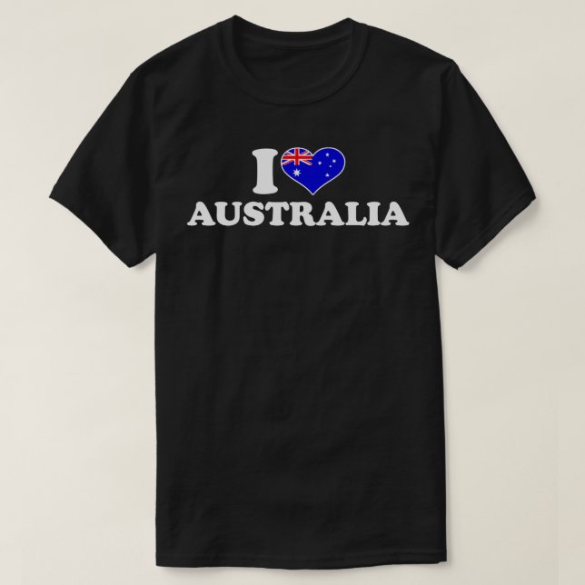 T-shirt J'aime l'Australie (Design devant)