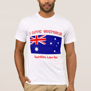 T-Shirt J'AIME L'AUSTRALIE Les Australiens M'Aimen