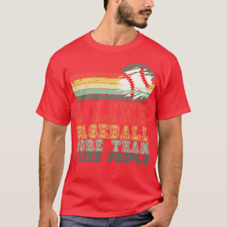 T-shirt J'Aime Le Baseball Plus Que J'Aime Les Gens 3