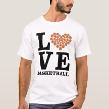 J'aime le basket-ball - Cœur par ballons