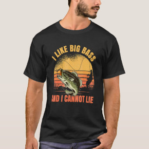 T-shirt J'Aime Le Big Bass Et Je Ne Peux Pas Mentir Pêcher