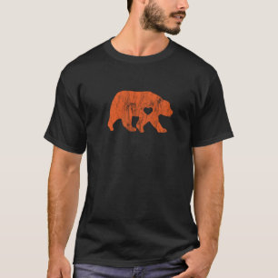 T-shirt J'aime le brun grisâtre orange CUB polaire de noi