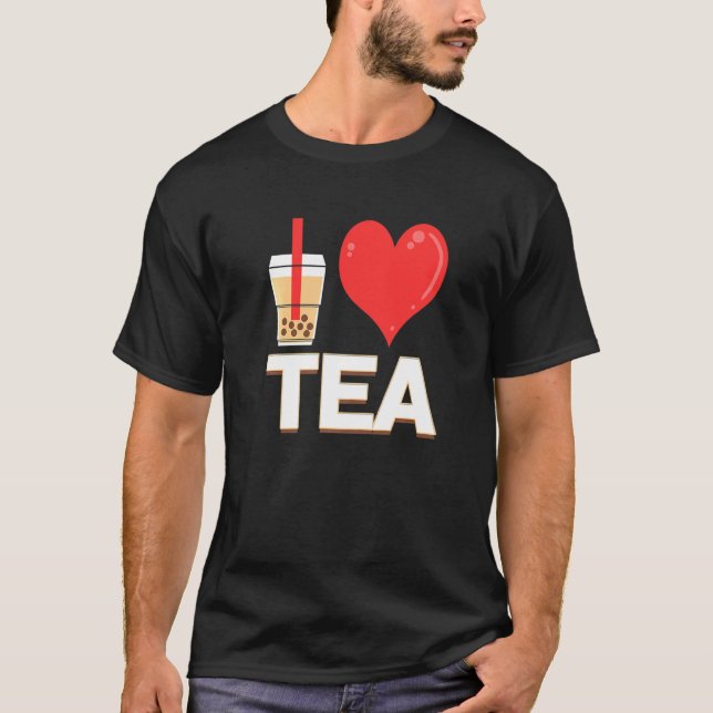 T-shirt J'aime le Bubble Tea Bubble Tea (Devant)