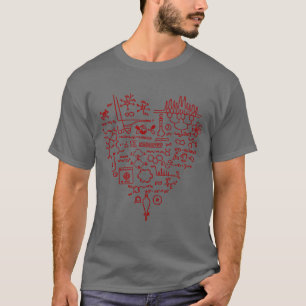 T-shirt J'aime le cadeau de chimiste de chimie