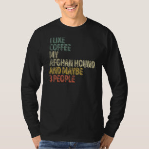 T-shirt J'Aime Le Café Ma Hache Afghane Et Peut-Être 3 Per