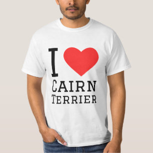 T-shirt J'aime le cairn terrier