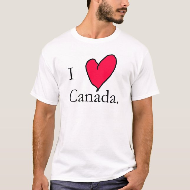 T-shirt J'aime le Canada (Devant)