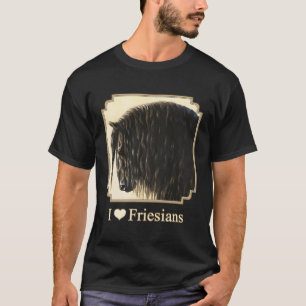 T-shirt J'Aime Le Cheval Frégorien Noir
