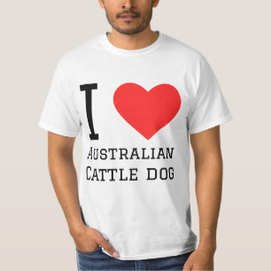 T-shirt J'aime le chien de bétail australien