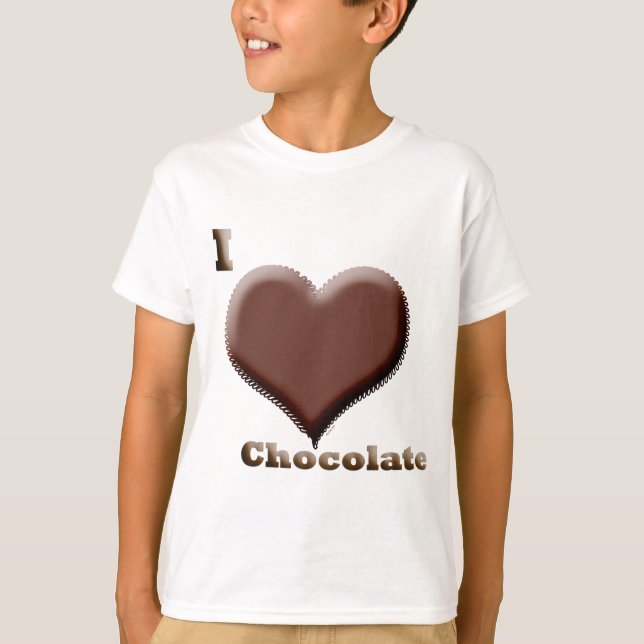 T-shirt J'aime le chocolat 12-12-08 (Devant)