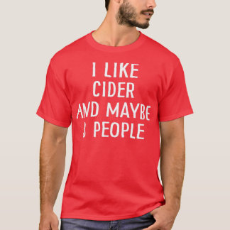 T-shirt J'aime le cidre et peut-être 3 personnes 1