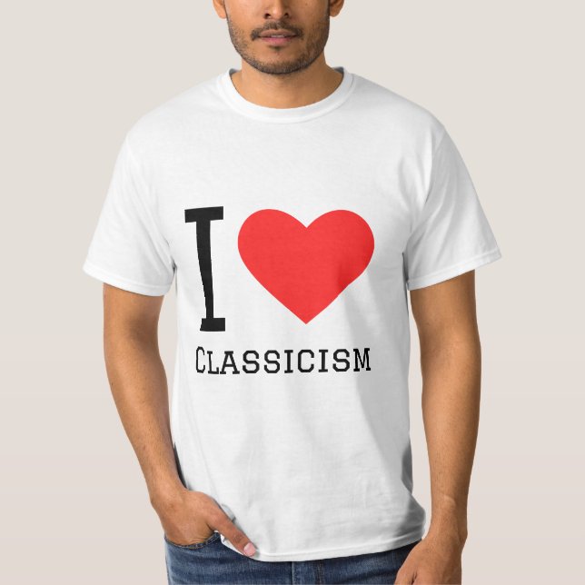 T-shirt J'aime le classicisme (Devant)