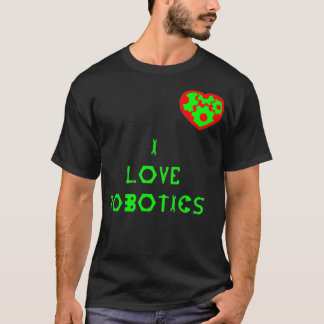 T-SHIRT J'AIME LE COEUR ROBOTIQUE