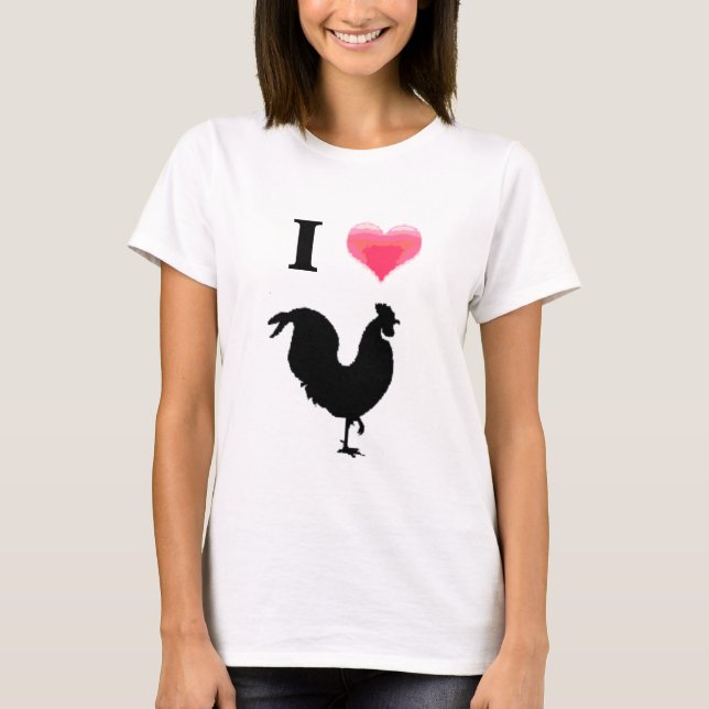 T-shirt J'aime le coq (Devant)