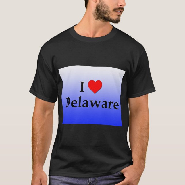 T-shirt J'aime le Delaware (Devant)