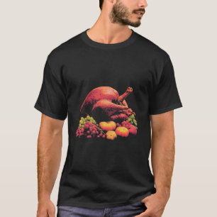 T-shirt J'aime le design de dinde avec une dinde dessus Th