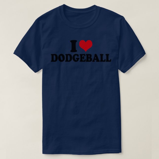 T-shirt J'Aime Le Dodgeball (Design devant)