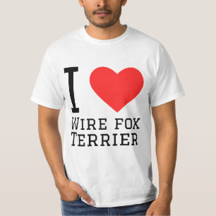 T-shirt J'aime le fil fox terrier