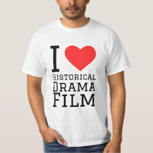 T-shirt J'aime le film dramatique historique