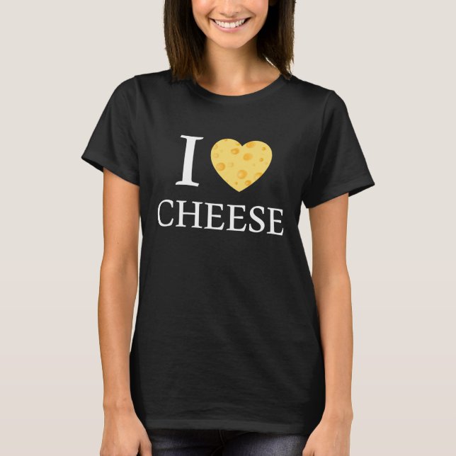 T-shirt j'aime le fromage (Devant)