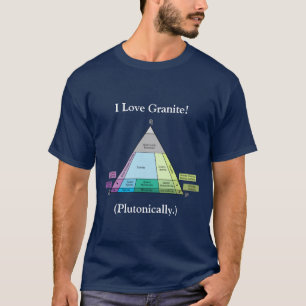T-shirt J'aime le granit… Plutonically (foncé)