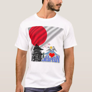 T-shirt J'aime le Japon – Esprit du Soleil Levant