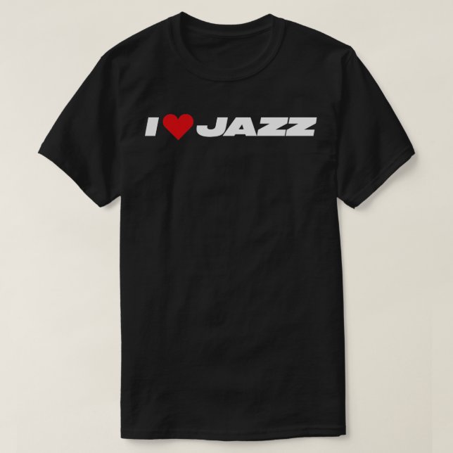 T-shirt J'aime le jazz (Design devant)
