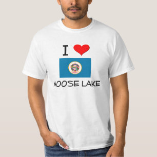 T-shirt J'aime le lac Minnesota moose