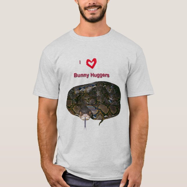 T-shirt J'aime le lapin Huggers (Devant)