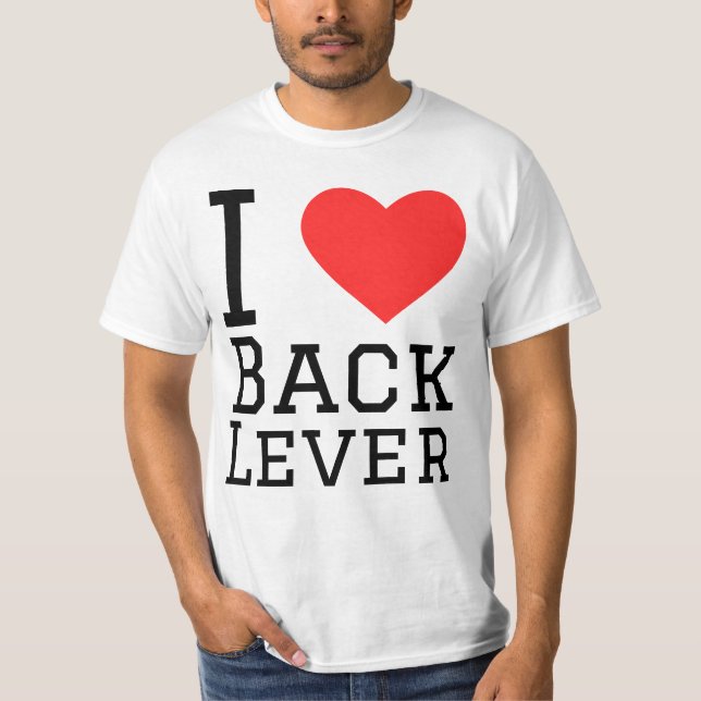 T-shirt J'aime le levier arrière (Devant)