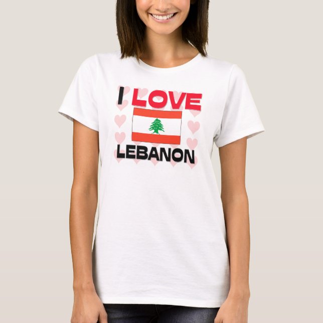 T-shirt J'aime le Liban (Devant)