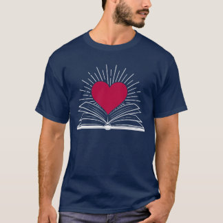 T-shirt J'aime le livre et la lecture de livre drôle