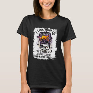 T-shirt J'Aime Le Meurtre Montre Comfy Clothes Halloween M