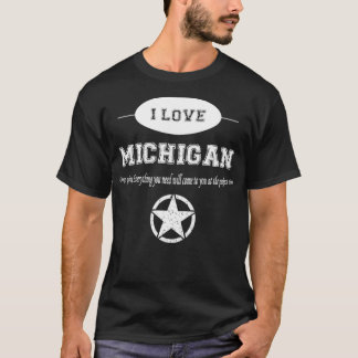 T-shirt j'aime le michigan1