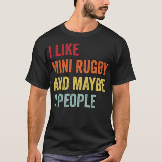 T-shirt J'Aime Le Mini Rugby Peut-Être 3 Personnes