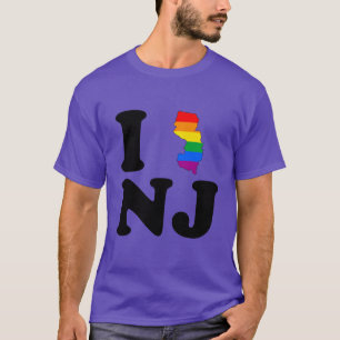 T-SHIRT J'AIME LE NEW JERSEY GAI