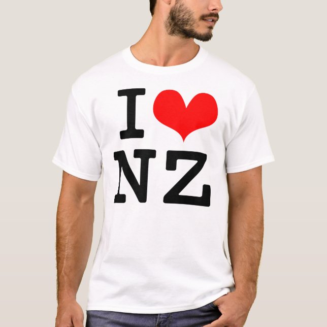 T-shirt J'aime le NZ (Devant)